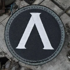 MSM LAMBDA SHIELD SPARTAN MILSPEC MONKEY ACU DARK MILITARY TACTICAL HOOK PATCH