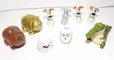 Secret Life Of Pets Lot Of 9 Animal Figures w/Exclusive Gold Duke & Silver Max