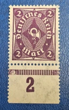 Stamp Germany Deutsches Reich 2 Mark 1922 Posthorn Mi. Nr. 224 a [🇩🇪35849]