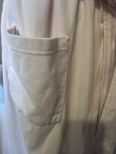 Laura Ashley Robe Womens Small Pink Fleece Full Length With Belt And Pockets - Picture 6 of 9
