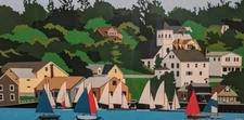Armond Fields "Sunday Sail” Hand signed Serigraph. 90/90 Last In Edition!