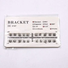Dental Orthodontic Ultrathin Metal MBT Mini/Standard 018 022 Bracket Braces
