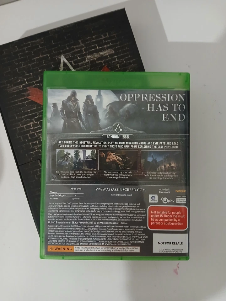 Assassin's Creed Syndicate - The Rooks Edition Xbox One - Mint Condition  - Image 2 of 4
