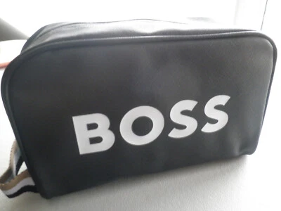 Hugo Boss Kulturtasche Schwarz Kulturbeutel Wash Bag NEU ! - Bild 1 von 3