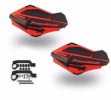 PowerMadd Sentinel Handguard Hand Guards Kit Red Black Universal All ATV MX