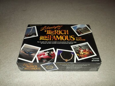 Vintage New Sealed Lifestyles of the Rich and Famous Board Game 1987 Pressman
