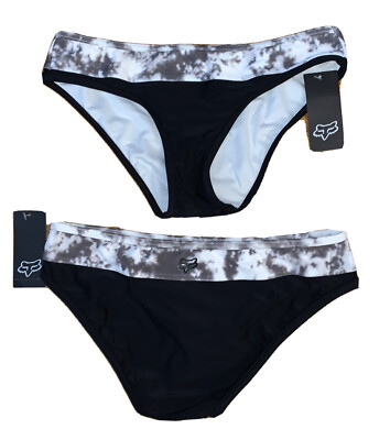 Fox Racing Womens Triton Bikini Bottom Motocross Style Swimsuit Black ...