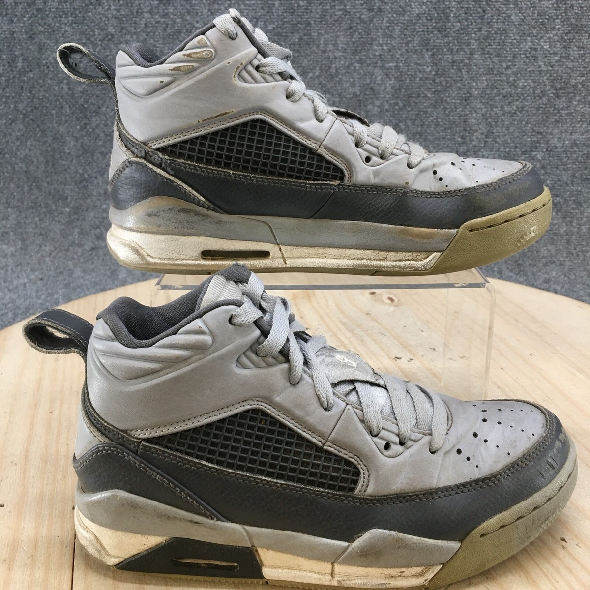 Nike Air Jordan Shoes Youth Flight Wolf Basketball Gray 654978