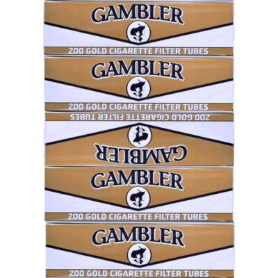 gambler light cigarette tubes Tube Cut King Size Full Flavor for MYO Cigarettes 100mm filter tubes200 per boxTube Cut Gambler Filter Tubes Tube Cut