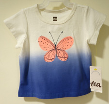 New W/Tags Tea Collection Butterfly Dip-Dye Top Girl's 12-18 Month