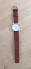 Designer Marc by Marc Jacobs Tan Leather Watch MBM1316 111608 Gold Hardware 2017