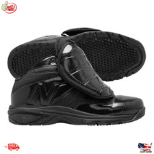 Mens Baseball Shoe Umpire Plate Shoes Low-Cut Polishable 11.5 Black