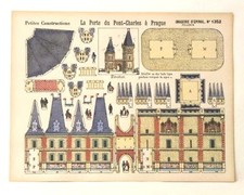 Imagerie D  Epinal No1352 Porte du Pont-Charles  Prague,Petit Construction model