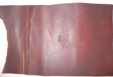 10"x16" DARK BROWN OIL TANNED UTILITY LEATHER COWHIDE avg 1.4mm thick 41