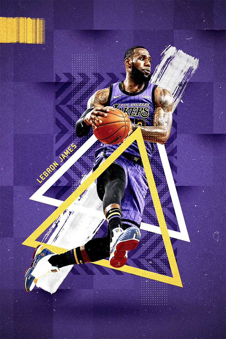 Lebron James La Lakers For Gym Legend Basketball Wall Art Home - POSTER 20x30