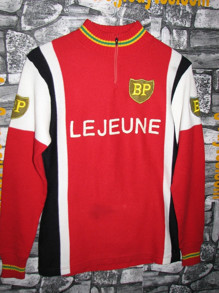 #Vintage Cycling Jersey Maglia Ciclismo Bici BP Lejeune France '70s Eroica - Photo 1/1