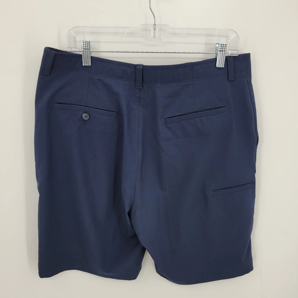 Мужские шорты для гольфа PGA 36 синие плоские спереди повседневные для активного отдыха - Изображение 2 из 4