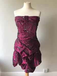 purple 80s dress
