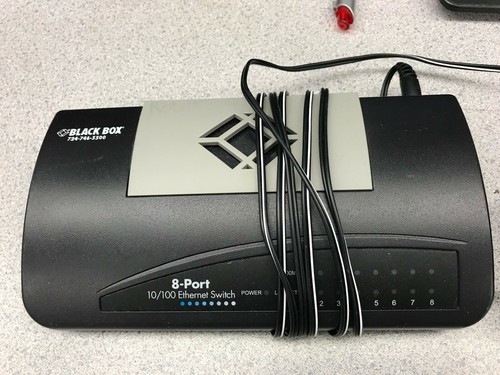 BLACK BOX 8-PORT ETHERNET SWITCH 10/100 7247465500 - Picture 1 of 4