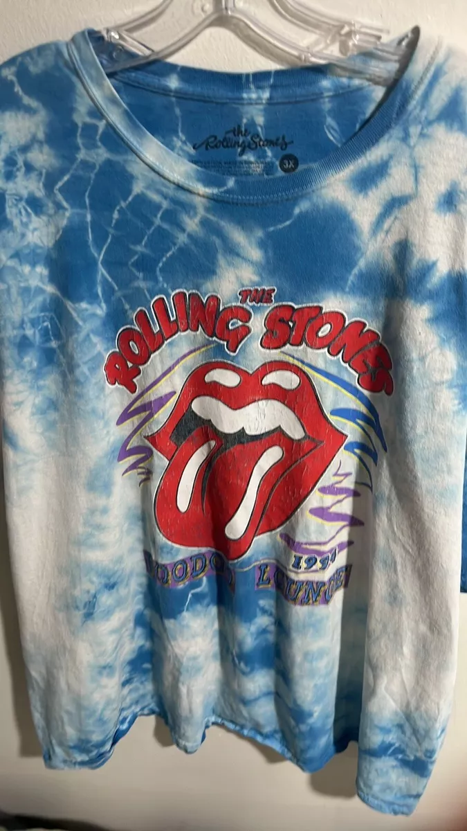 VIntage 90s The Rolling Stones Voodoo Lounge 19 94 Tie Dye T-Shirt Size XL