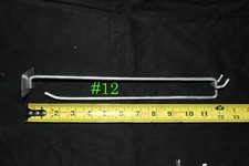 Lot of 100 Heavy Duty 10" Pegboard Scanning Hook With Label Holder 12