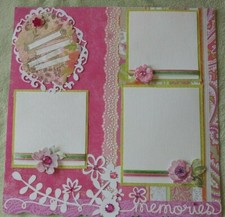 Birthday;Wedding; Dance;Anniversary;BabyPremade 12X12 Scrapbook 2- Page Layout