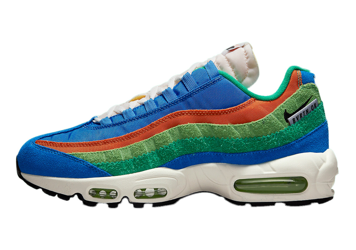 Mens Nike Air Max 95 SE AMRC Lt Photo Blue/Black-Roma Green (DH2718 400) - 9