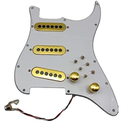 Prewired SSS Pickguard Tri-Sonics Alnico Pickups 1 Set for Brian May Guitar