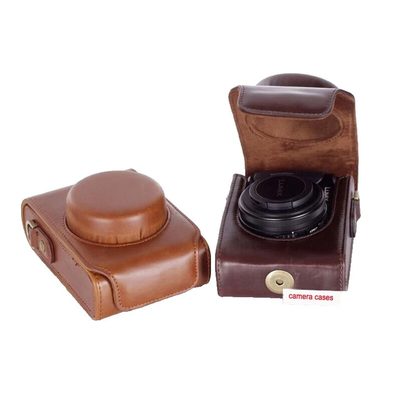 Cámara de cuero casos difíciles para Panasonic