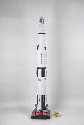 1/144 Scale NASA Saturn V Rocket Model 3D Build Painted Detail