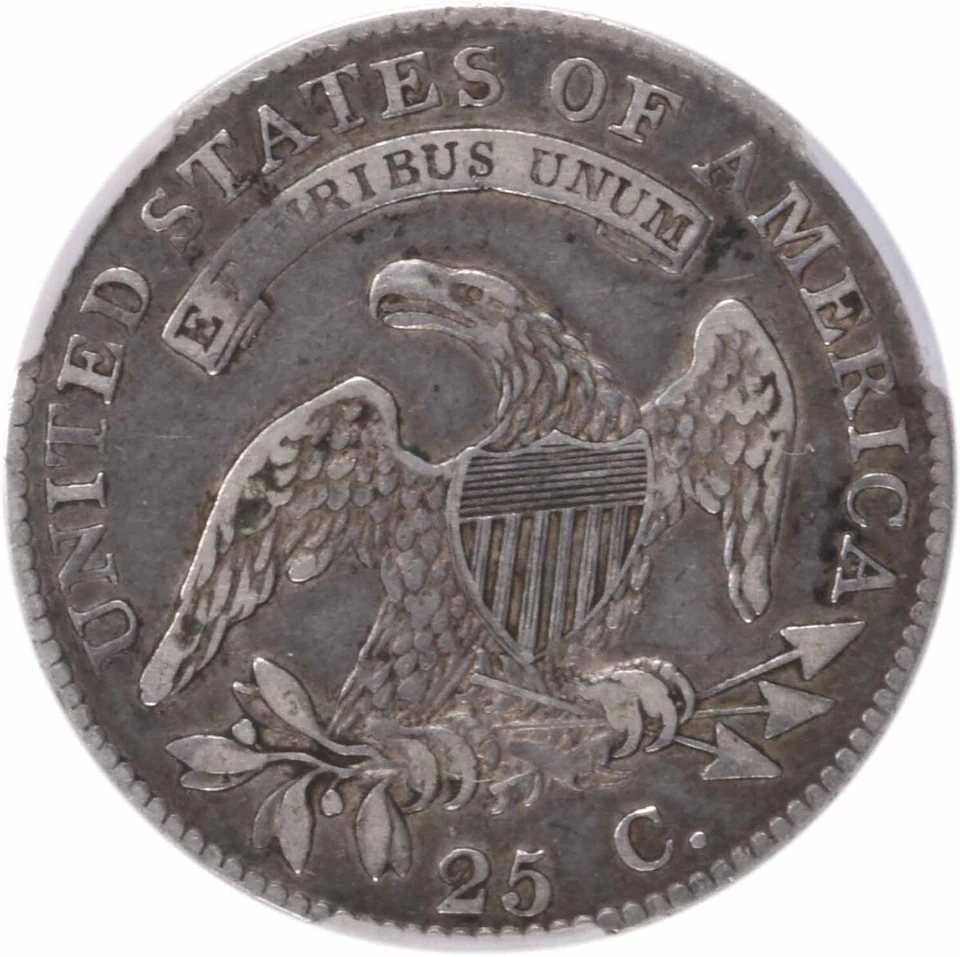 1820 Bust Silver Quarter Medium 0 VF35 CACG - Image 4 of 4