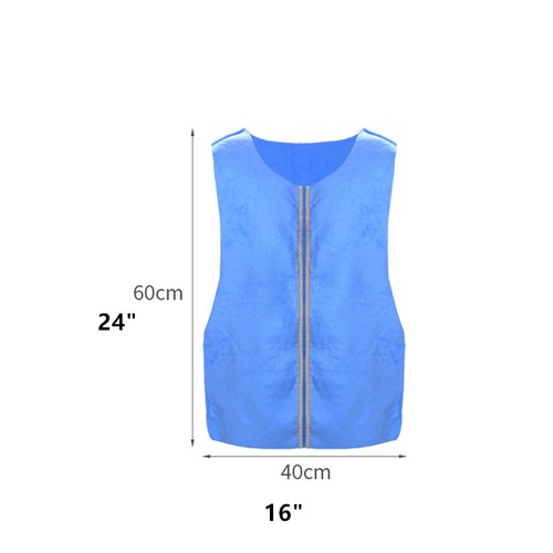 Unisex Summer Cooling Cardigan Vest Ice Pack Vest Cold Vest Outdoor Working - Picture 7 of 14