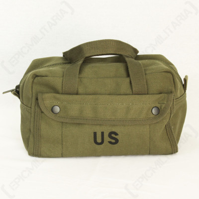 Khaki US Army Tool Bag - Wash Toiletry Case Pack Military Travel