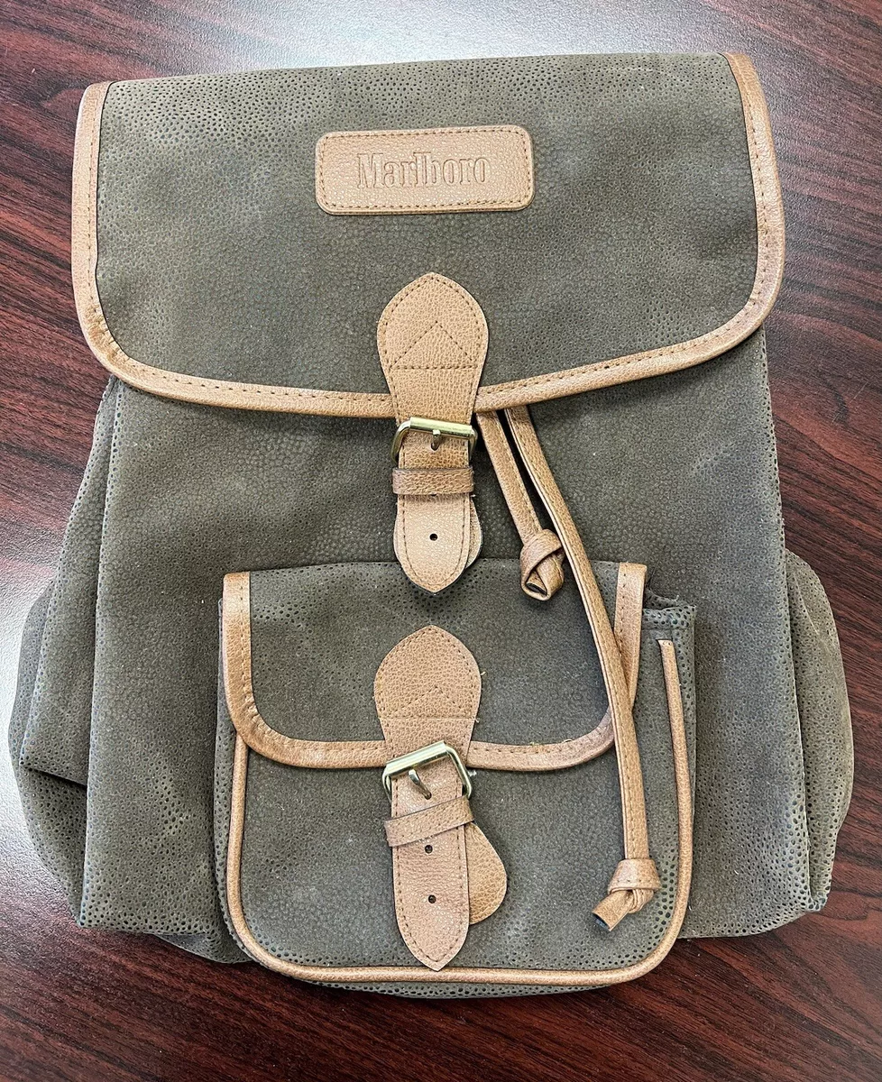 Marlboro leather backpack cheap