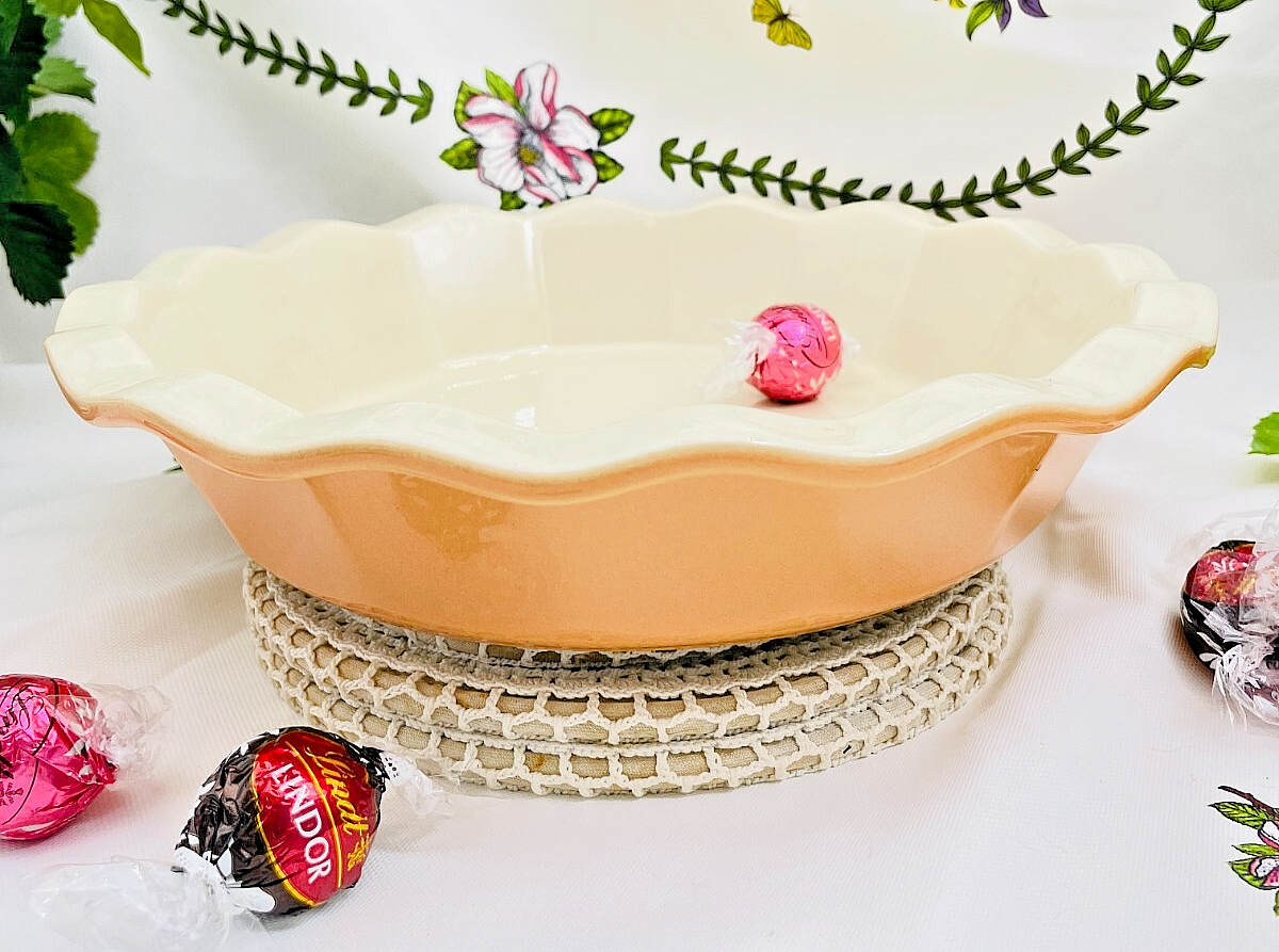 Emile Henry Yellow White 10