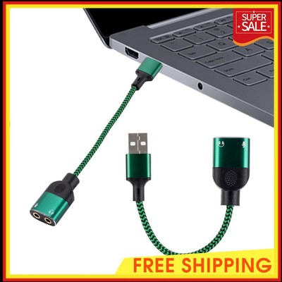 USB/3.5mm Audio Adapter Durable USB To 3.5mm Audio Adapter for Windows Mac