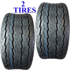TWO 20.5x8.0-10 Pontoon Boat pop up camper Trailer TIRE HI-Run 10ply T-Less