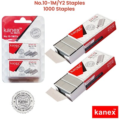 2000 x Kanex Nr. 10 Größe Standard Heftklammern Stifte - zum Heften von bis zu 20 Blatt