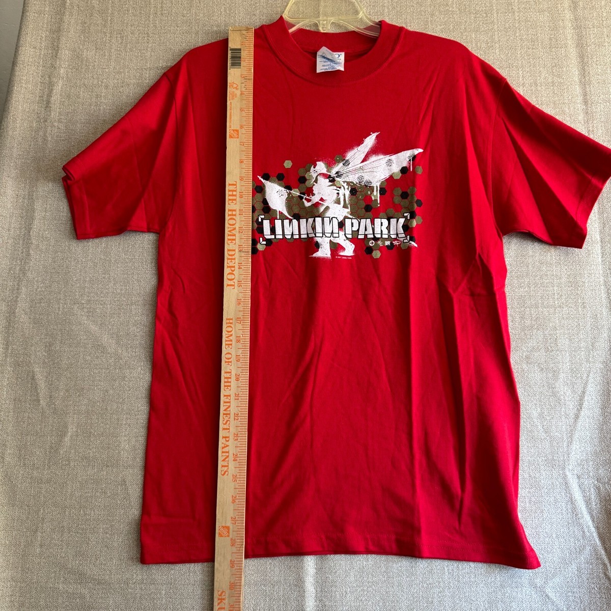 Linkin Park Hybrid Theory T Shirt Vintage Deadstock 2001 Red Linkin Park Hybrid Theory T Shirt Vintage Deadstock 2001 Red