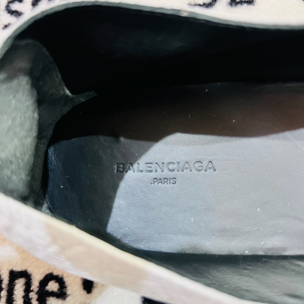 Balenciaga White Leather Platform Espadrilles Balenciaga - Leather platform thong sandals Balenciaga main image 4