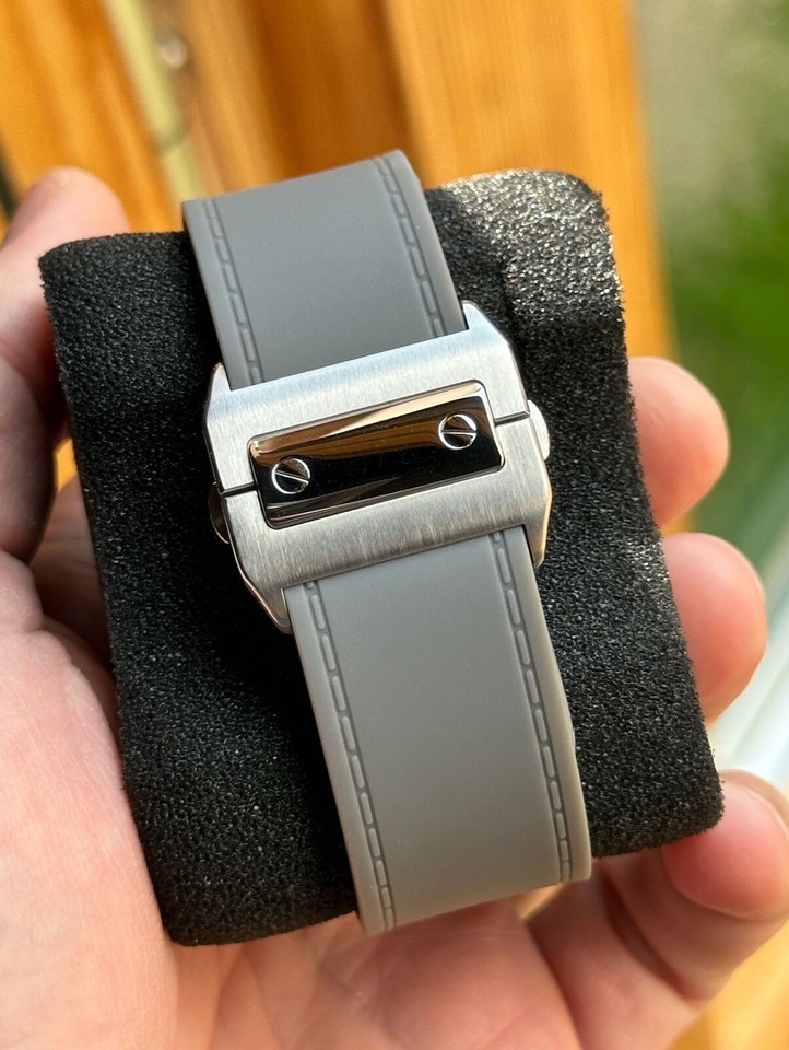 Cartier Santos 100 Xl Ref. 2656 Stunning + Original Papers & Brown Croc