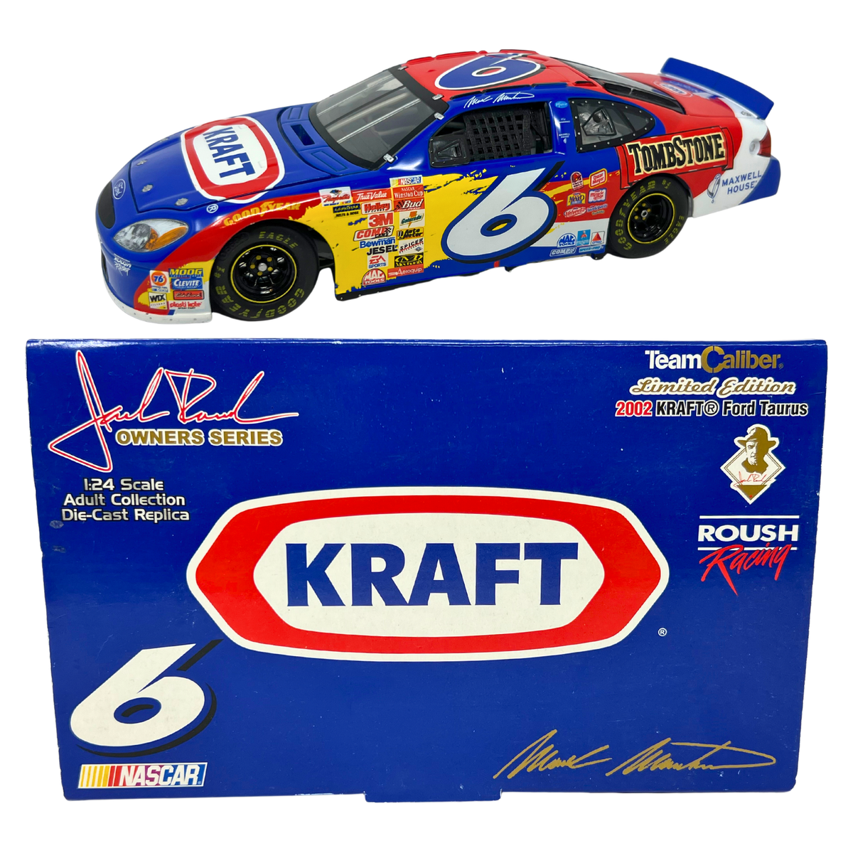 Team Caliber Owners Nascar #6 Mark Martin Kraft 2002 Ford Taurus 1