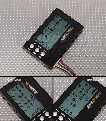 BATTERY MEDIC SYSTEM LCD 2-6S LIPO LIFE VOLTAGE CELL CHECKER BALANCE & DISCHARGE - Picture 1 of 4