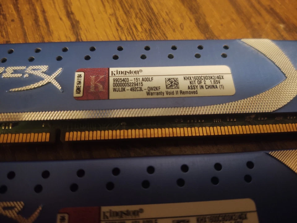 HyperX Genesis 8GB Kit 2X 4GB DDR3 1600MHz RAM, KHX1600C9D3K2/8GX - Image 3 of 3