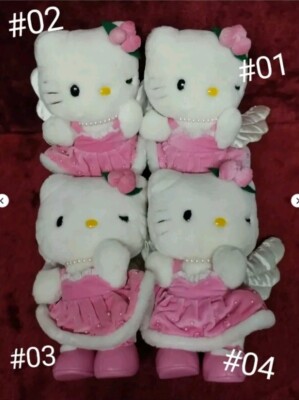 Vintage 2000 Hello Kitty Pink Velvet Angel 8