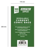 Resealable Current Comic Book Bags / Sleeves Collectible Supplies