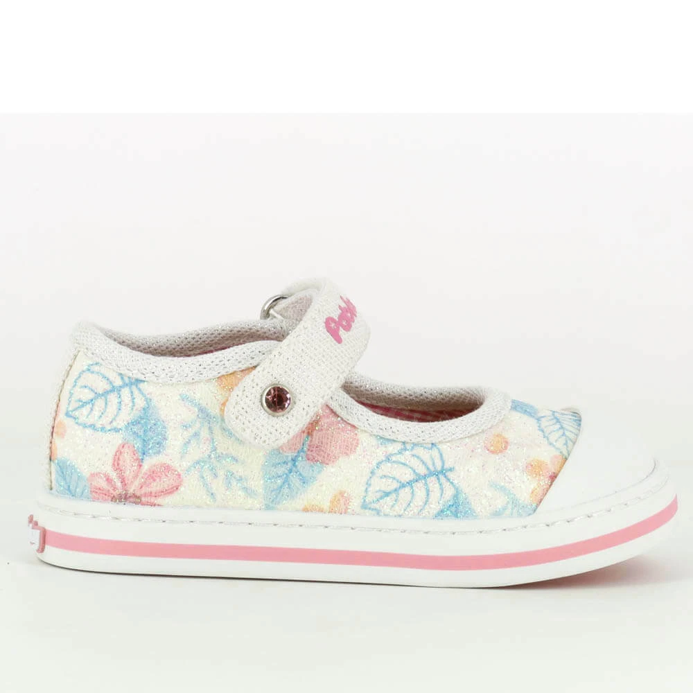 Zapatos Pablosky de tela para Bebes y Ni a con flores Lonas