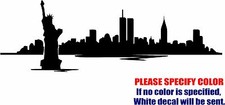 New York Skyline 3 Decal Sticker JDM Funny Vinyl Car Window Bumper Truck 7"