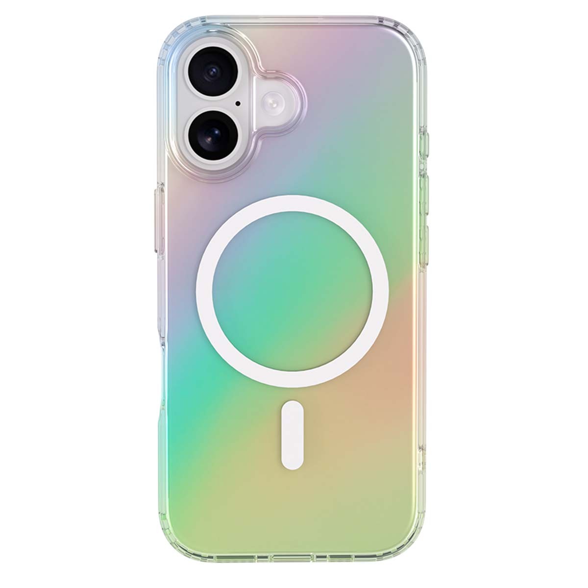 Coque connectée iPhone 17 antichoc protection militaire et reflets holographiques
