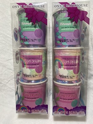 Onyx Bathhouse DIY Bath Bomb Gift Set of 3 | Mystery Surprise in Each